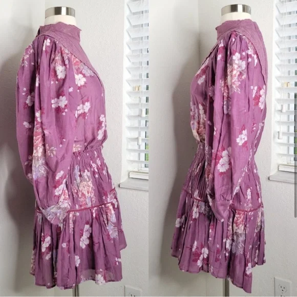 🎀 LoveSchackFancy Viola Floral Lace Print Mini Dress 🎀 - Picture 8 of 10